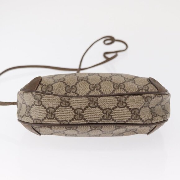 Authentic GUCCI GG Supreme Web Sherry Line Bag PVC Beige Gold 89 02 066 - Picture 16 of 16